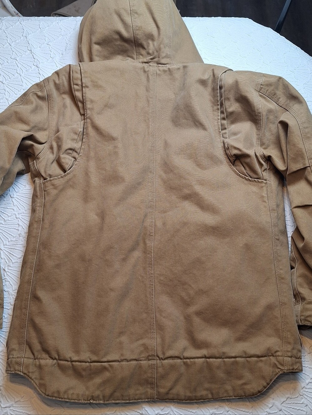 Real Ranch Canvas Long Jacket Coat, Size S - Picture 12 of 12